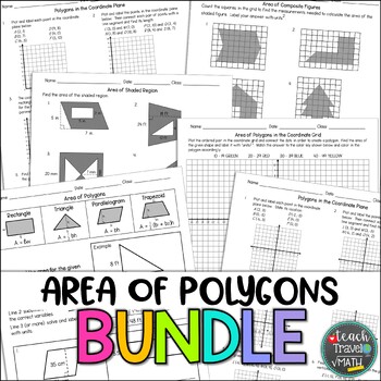 Preview of Area of Polygons Bundle