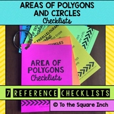 Area of Polygons and Circles Checklists