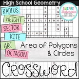 Area of Polygons & Circles Crossword