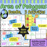 Area of Polygons Google Products Bundle: Escape Rooms & My