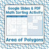 Area of Polygons - Google Slides and PDF Math Sorting Activity
