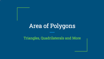 Preview of Area of Polygons Interactive Slides 6.G.1