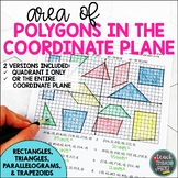 Area of Polygons in the Coordinate Plane Coloring Activity