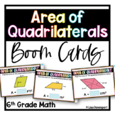 Area of Quadrilaterals - 6th Grade Math Boom Cards