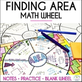 Area of Quadrilaterals and Triangles Doodle Math Wheel