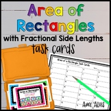 Area of Rectangles with Fractional Side Lengths Task Cards
