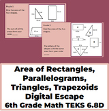 Area of Rectangles, Parallelograms, Triangles, Trapezoids 