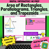 Area of Rectangles, Parallelograms, Triangles, & Trapezoid