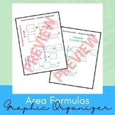 Area of Rectangles, Triangles, and Trapezoids Graphic Organizer