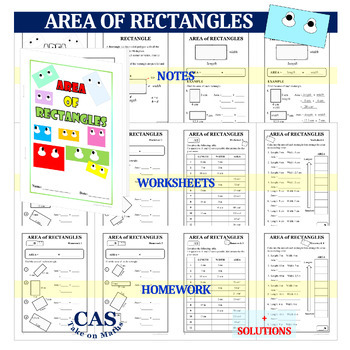 Preview of Area of Rectangles Workbook
