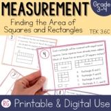 Area of Rectangles and Square | Area Worksheets  | Area Ta