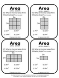 Area of Rectangles and Squares Activity Task Cards (Imperial)
