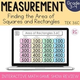 Area of Rectangles and Squares Game Show