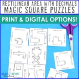 Area of Rectilinear Figures with Decimals Worksheet Altern