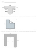 Area of Rectilinear Shapes - Worksheet