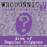 Area of Regular Figures Whodunnit Activity - Printable & D