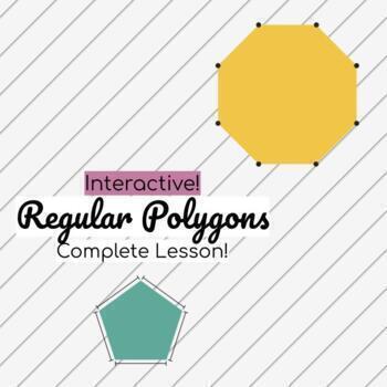 Preview of Area of Regular Polygons LESSON! Presentation w Notes, Explanations & Examples