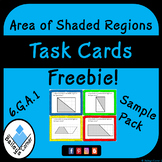 Area of Shaded Regions Task Cards Sample Pack