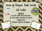 Area of Shapes Task Cards QR Codes