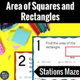 Area of Squares and Rectangles Activity