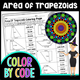 Area of Trapezoids Color By Code | Math Color By Number