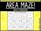 Area of Trapezoids Maze Activity (6.8D)