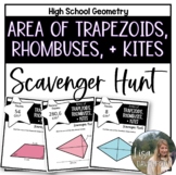 Area of Trapezoids, Rhombuses, and Kites - High School Geo