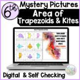 Area of Trapezoids and Area of Kites Mystery Picture Self 