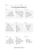 Area Of Triangles Worksheet Teaching Resources | Teachers Pay Teachers