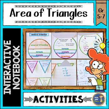 Preview of Area of Triangles Interactive Notebook