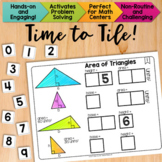 Area of Triangles Math Centers Math Tiles