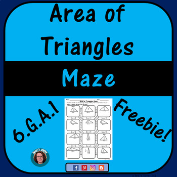 Preview of Area of Triangles Maze