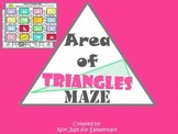 Area of Triangles: Measurement Maze Activity
