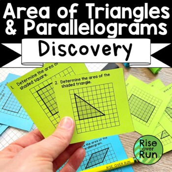 Preview of Area of a Triangle & Parallelogram Discovery Lesson