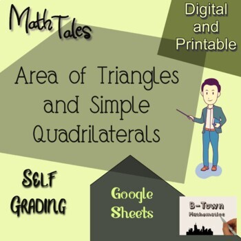Preview of Area of Triangles and Simple Quadrilaterals