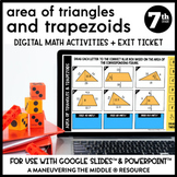 Area of Triangles and Trapezoids Digital Math Activity | G