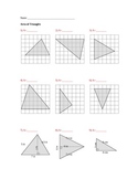 Area of Triangles worksheet