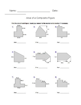 Preview of Area of a Composite Figure