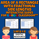 Area of a Rectangle with Fractional Side Lengths Digital R