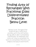 Area of a Rectangle with Fractional Sides Guided Practice