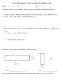 Area of a Rectangle with Fractional Sides Homework