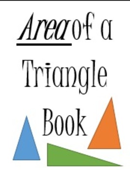 Preview of Area of a Triangle Mini Book