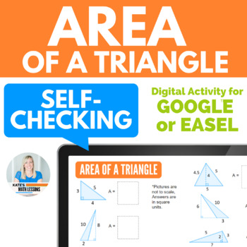 Preview of Area of Triangles Digital Activity for Google™ or Easel