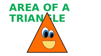 Preview of Area of a Triangle Powerpoint 