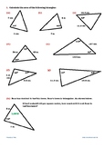 Area of a Triangle, Sine Rule and Cosine Rule (Trigonometry)