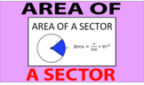 Area of a sector and segment