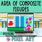 Area of Composite Figures 6th Grade Math Pixel Art | Quadr