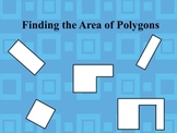 Area of rectangles, squares, and irregular polygons