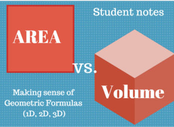 Preview of Area versus Volume: Making Sense of Geometric Formulas
