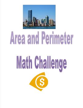 Preview of Area/Perimeter (3MDC5, 3MDC6,3MDD8,4MDA3) Math Challenge